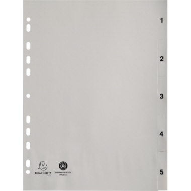 Register Exac. 1705E A4 1-5 PP grau 