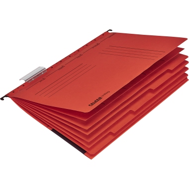 Personalhefter Falken A4 240g rot Kaufm. Heftung, 5 Heftungen, M. Tasche,