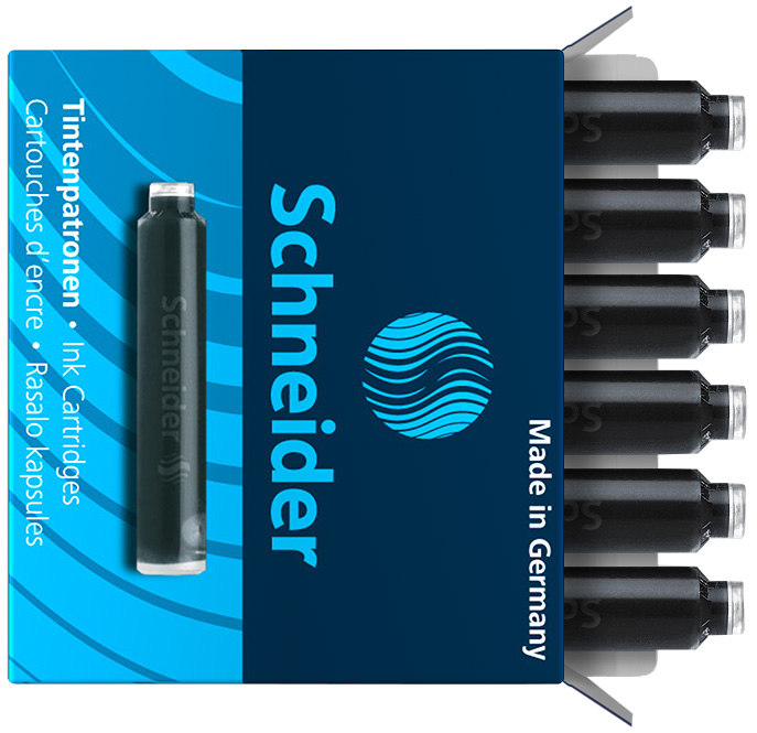 Tintenpatrone Schneider 6601 schwarz für Füllhalter