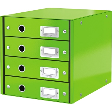 Schubladenbox Leitz 6049 4F PP grün Click & Store