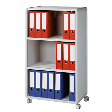 Rollwagen Paperflow 381K2.02 3 Fächer grau