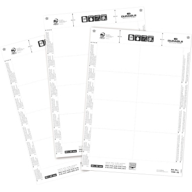 Einsteckschild DURABLE 1456 BADGEMAKER 60x90mm 160 Stück