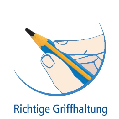 Bleistift BIC Jumbo HB blau dreikant mit Namensfeld