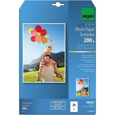 Inkjetpapier SIGEL IP710 A4 20 Blatt 200G
