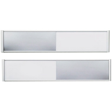 Türschild Ultradex 314577 silver 180x54 1x36mm Beschriftungsprofil ohne Text