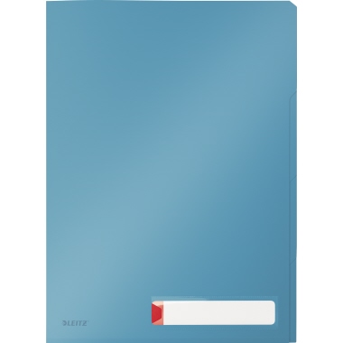 Sichthülle Leitz 4716 Cosy A4 PP blau blickdicht, 3Fächer, 3 St./Pack