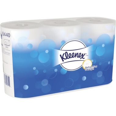 Toilettenp. KLEENEX® 8440 3-lagig 350Bl weiß 6Rl./Pack.