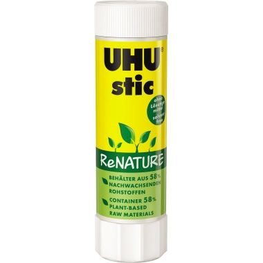 Klebestift UHU 47 40g ReNature Behälter aus nachwachsenden Rohstoffen