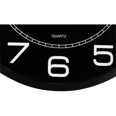 Wanduhr Unilux MEGA schwarz 400094568, 57,5cm, Kunststoff