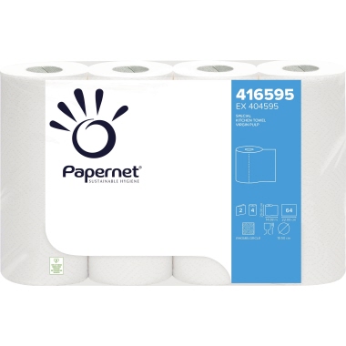 Küchenrolle Papernet 416595 26x22cm 2-lagig weiß 4 St./Pack.