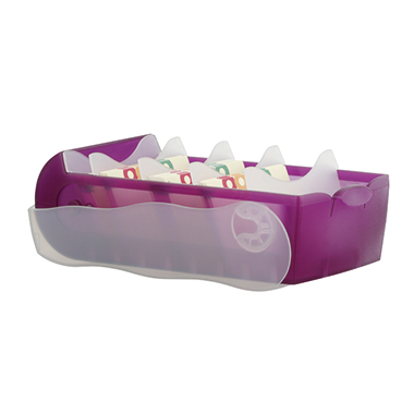 Karteibox Han 997 Croco A7quer lila Für 900 Karten Karteibox Han 997 Croco A7quer lila Für 900 Karten