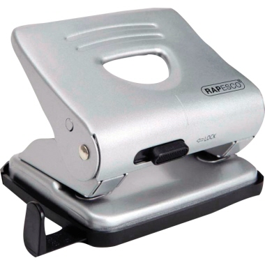 Locher Rapesco 1029 825 silber Bis Zu 25 Blatt, 2-fach , Metall, Inkl.