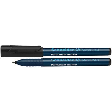 Permanentmarker Schneider Maxx 240 schwarz 1-2mm, Rundspitze