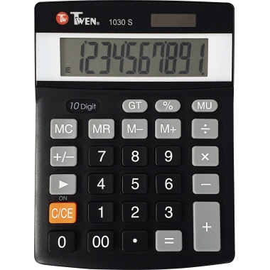 Tischrechner TWEN 1030S schwarz 10 stellig