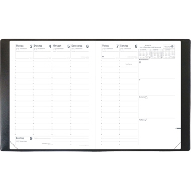 Buchkalender Quo Vadis 16089Q Pr 777 777 Schwarz, Impala-einband