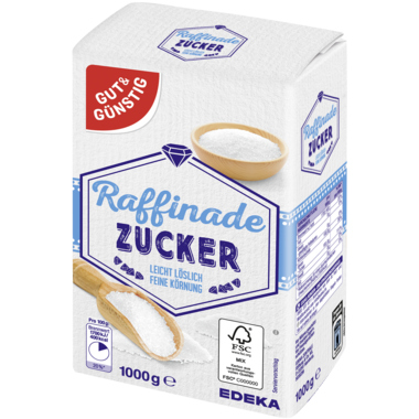 Zucker Raffinade fein 1kg 
