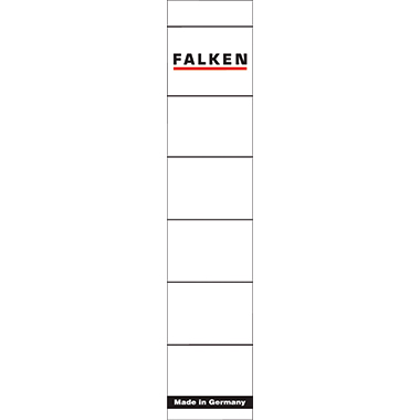 Rückenschild schmal/kurz weiß 10St. Selbstklebend