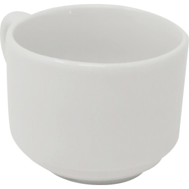 Espressotasse 70ml weiß rund 6 Stück Porzellan, 5,5 x 5 cm (ØxH)