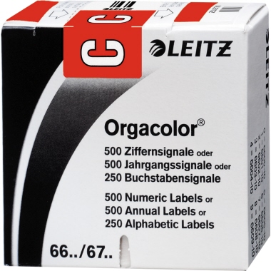 Buchstabensignale Leitz 6612/1 C rot 