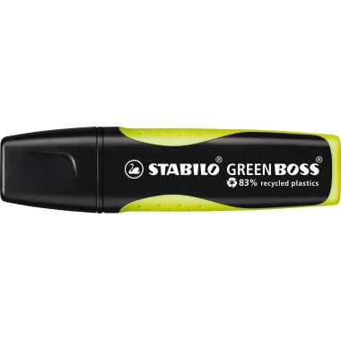 Textmarker Stabilo 6070/24 Green Boss ge Lb, Aus 83% Receycelbarem Kunststoff