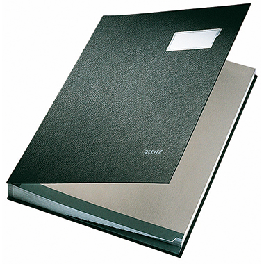 Unterschriftsmappe Leitz 5700 A4 schwarz 20 Fächer, Pp