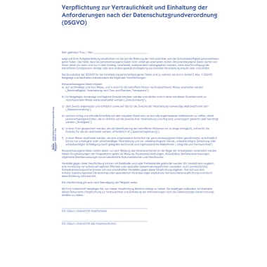 Mitarbeiterverpflichtung Zweckf 1764 A4 Sd 2x40blatt