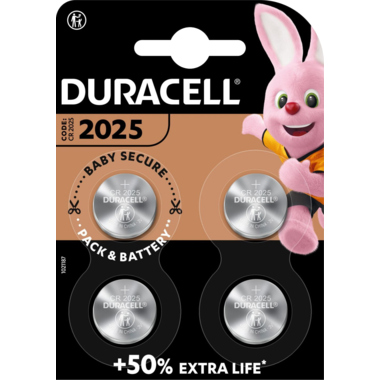 Batterie Duracell CR2025 3V 4 ST. 