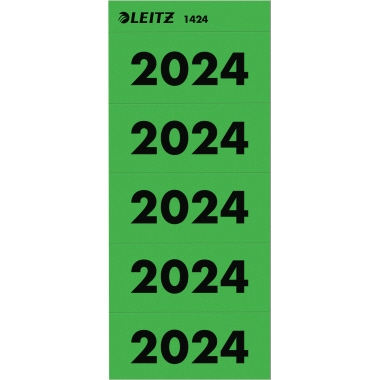 Inhaltsschilder LEITZ 1424 für 2024 grün 