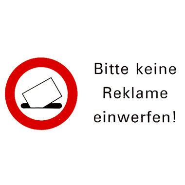 Etikett Herma 5738 Bitte keine Werbung Einwerfen, Wetterfest, 3 Stück