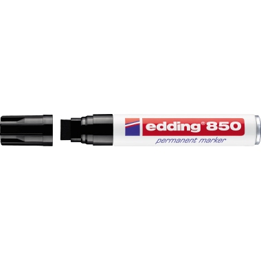 Permanentmarker Edding 850 schwarz 5-16mm, Keilspitze