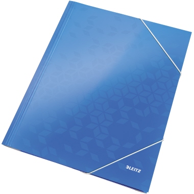 Eckspanner Leitz WOW 3982 A4 PP blau metallic