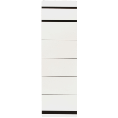 Rückenschild breit/kurz sk weiß 60x192mm