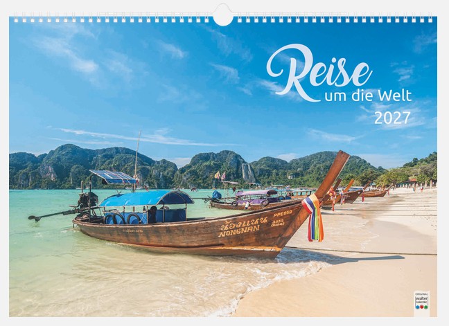 Bildkalender Reise um die Welt 44x31cm