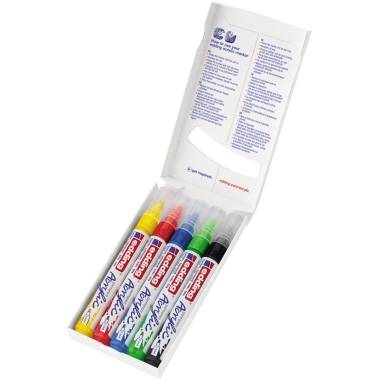 Acrylmarker Edding 5100 basic 5er Set 2-3mm Rundspitze