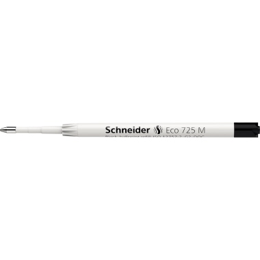 Kugelschreibermine Schneider Eco 725M sw Großraummine, Schreibfarbe: schwarz