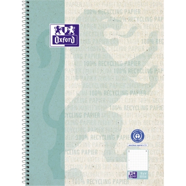 Collegeblock Oxford 400159353 A4+ punk punktkariert, 80 Blatt, türkis, Recy.