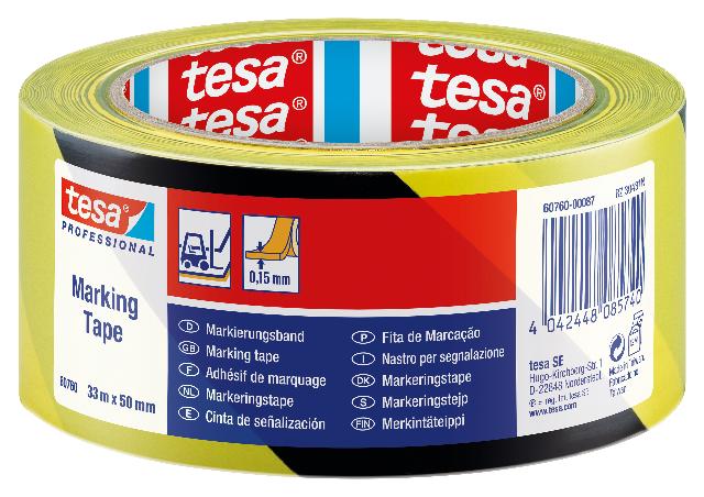Bodenmarkierungsband Tesa 60760 sw/ge