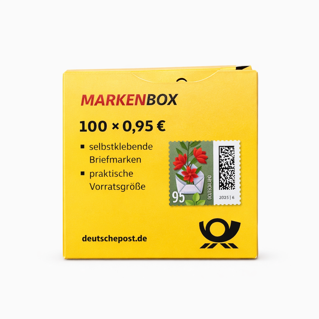 Briefmarken 0,95 EUR Blumenbrief 100er 