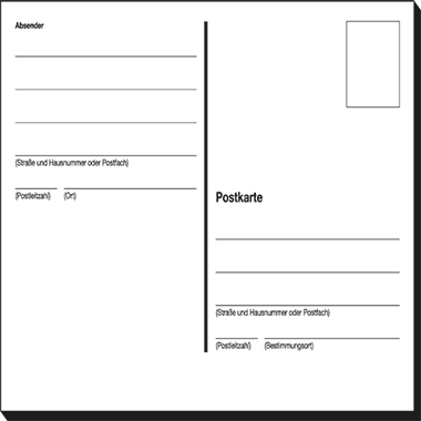 Postkartenheft SIGEL PH610 A6 quer 10 Blatt
