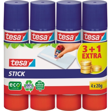 Klebestift Tesa 57088 Promo-Pack 20G, 3 E + 1 Stift Gratis