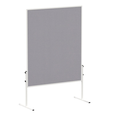 Moderationswand MAULsolid 120x150cm grau Filz Selbstheilend, STELLFÜßE Abnehmba