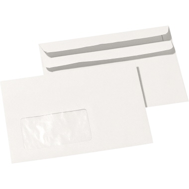 Briefumschlag C6 mit Fenster 75g sk grau 1.000 St. Blauer Engel