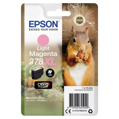 Tintenpa. Epson 378XL fotomagenta C13t37964010