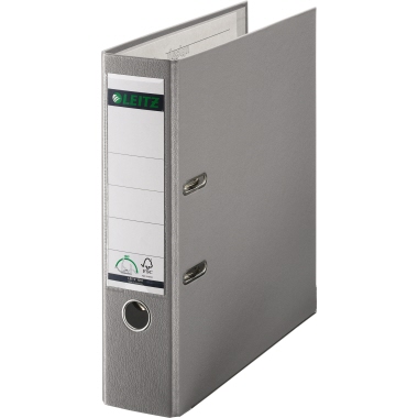 Ordner Leitz 1010 Plastik A4 80mm grau 