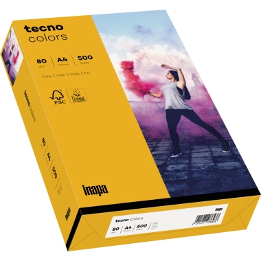 Kopierp. tecno colors A4 80g mittelorang mittelorange, intensiv