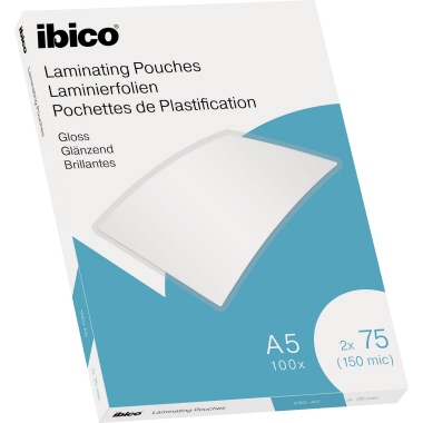 Folientasche IBICO A5 154x216mm 75my glänzend 100 St/Pack