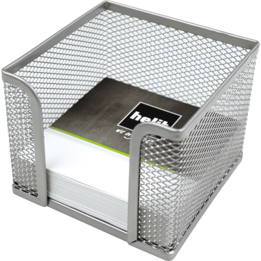 Zettelbox Helit H25184 Metall silber 