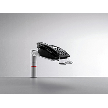 Telefonschwenker Novus 7130 lichtgrau Phonemaster Ohne Arm, Unizwinge 1