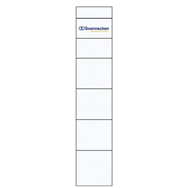 Rückenschild Soe 3348 30x190mm weiß zum Einstecken
