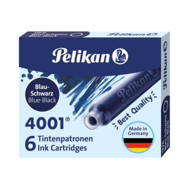 Tintenpatrone Pelikan 400 TP/6 bl/sw blauschwarz 6 St./Pack